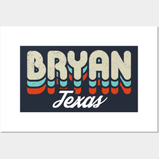 Retro Bryan Texas Posters and Art